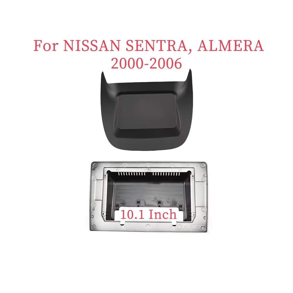Panel de Radio de coche de 10,1 pulgadas para Nissan Sentra Almera 2000-2006, Base de bolsillo, Kit de tablero Fascia, consola, bisel, cubierta de placa adaptadora Facia