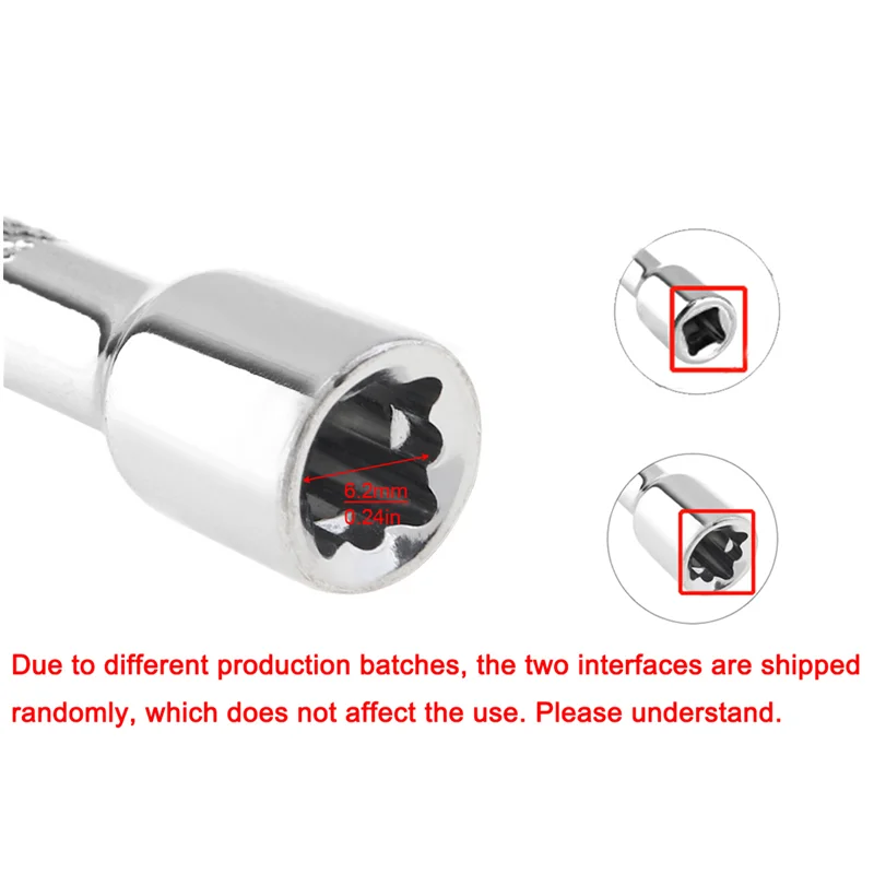 Socket Ratchet Wrench Extension Bar 1/4 Inch 51/75/102mm Chromed Steel Metric Drill Drive Ratchet Socket Adapter Hand Tools