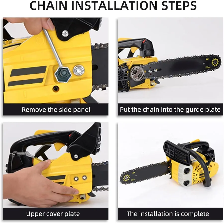 Cadena de motosierra de 10 pulgadas S40 3/8" LP Pitch.050" Calibre 40 eslabones de transmisión Cadenas de repuesto de 10 pulgadas compatibles con Remington Greenwo