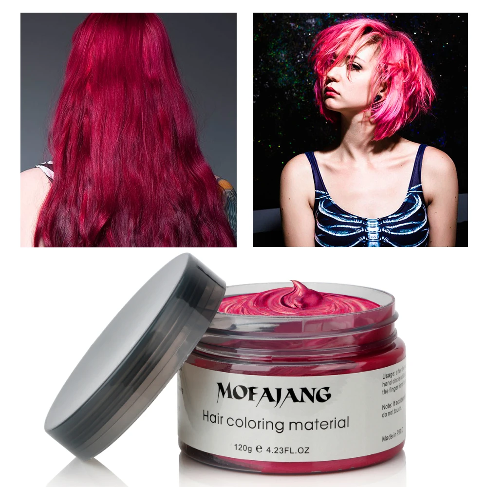 Disposable Clay Modeling Temporary Disposable Hair Dye Wax Hair Coloring Powder Modeling Cream Easy To Wash краска для волос