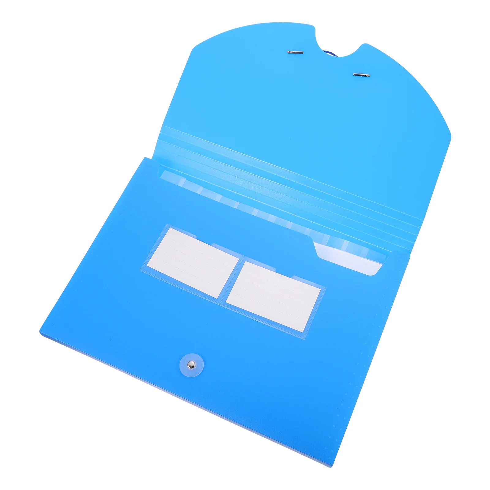 1Pcs A4 File Folder Blue Plastic Document Folder for Office Home School Use Waterproof Paper Organizer Portable File Storage