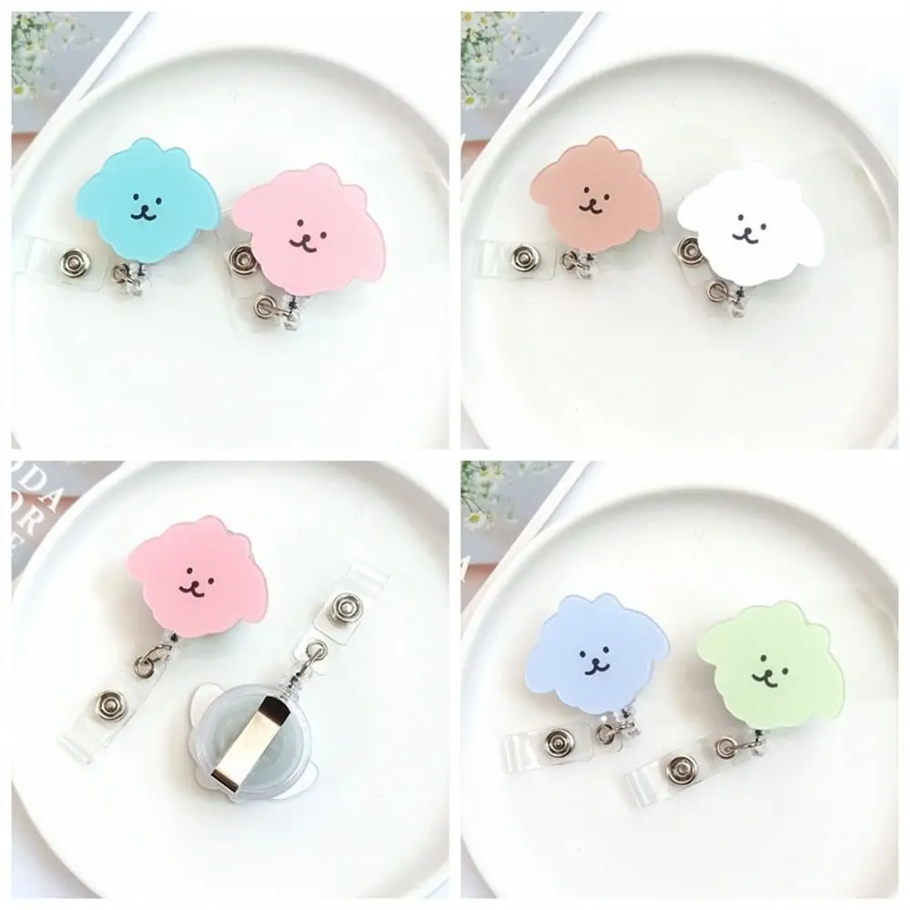 الكرتون الكلب ممرضة شارة بكرة الحيوانات اسم العلامة حامل شارة قابل للسحب بطاقة العمل بطاقة الصدر مشبك سهل السحب