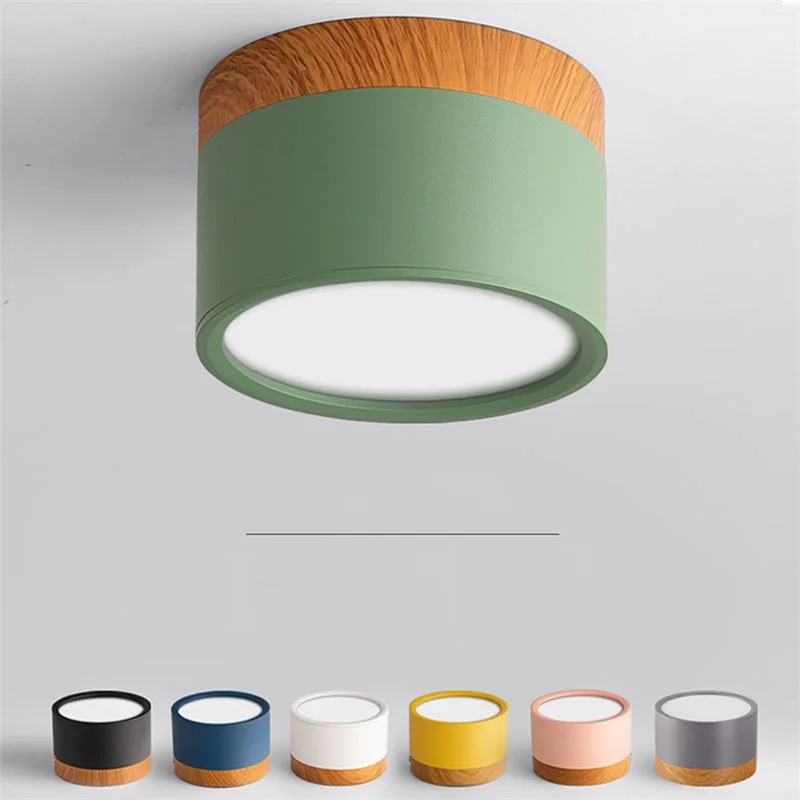 

Modern LED Ceiling Light Aluminum Down Light Macaron Creative Decorative For Home Living Room Bedroom Balcony Corridor