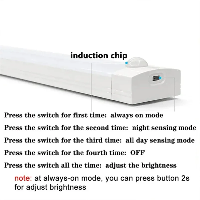 Under Cupboard Kitchen Lights Cabinet Light Motion Sensor Indoor Rechargeable Strip Wardrobe Lighting Battery Operated Magnetic