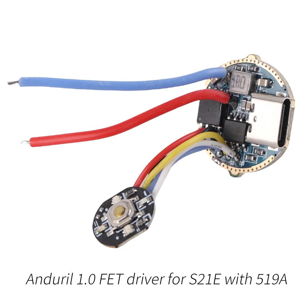 Anduril 1.0 FET driver for S21E with 519A