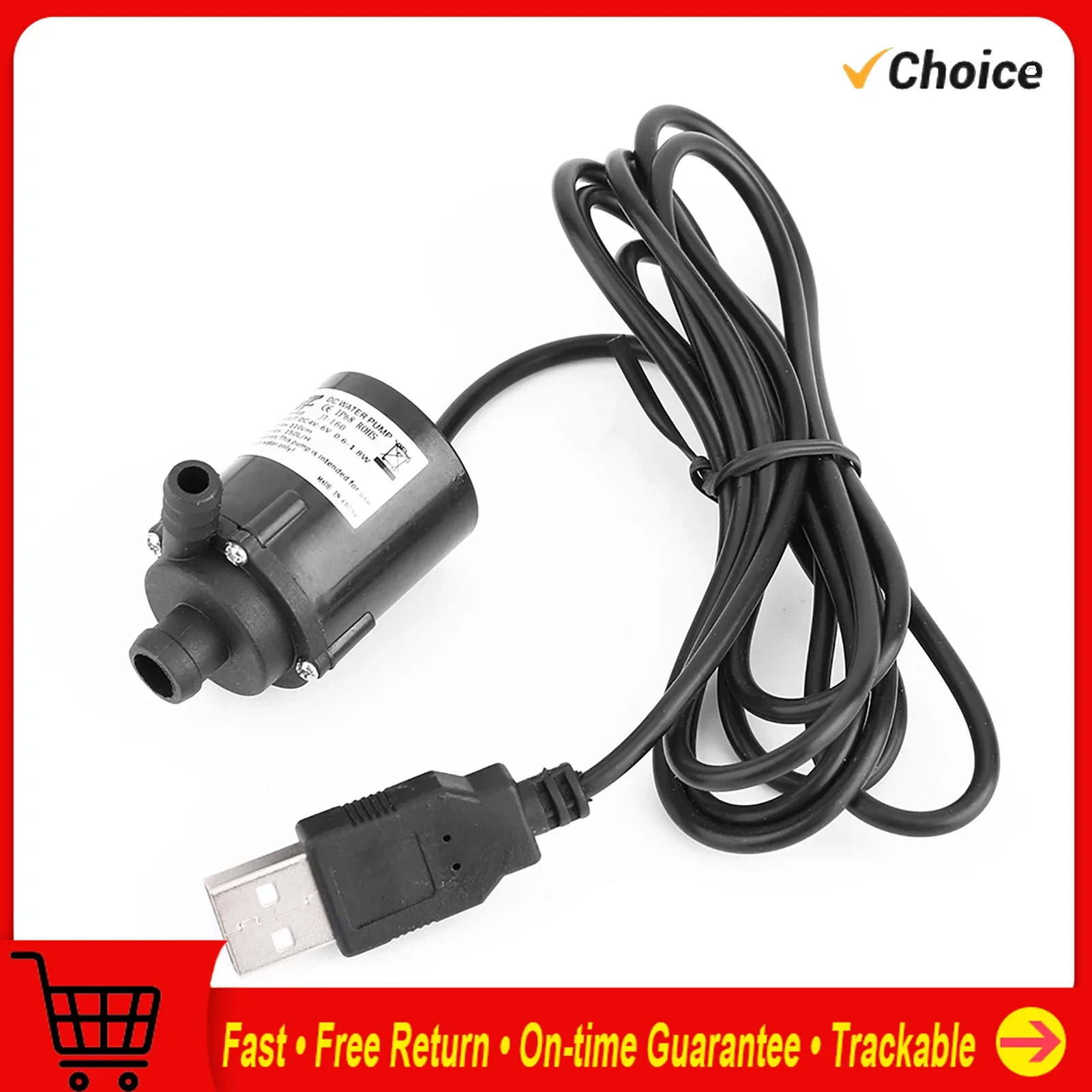 

6 В 150 л H Микро Бесщеточный погружной насос охлаждения двигателя USB GD Погружной 6 В Микронасос Бесщеточный насос