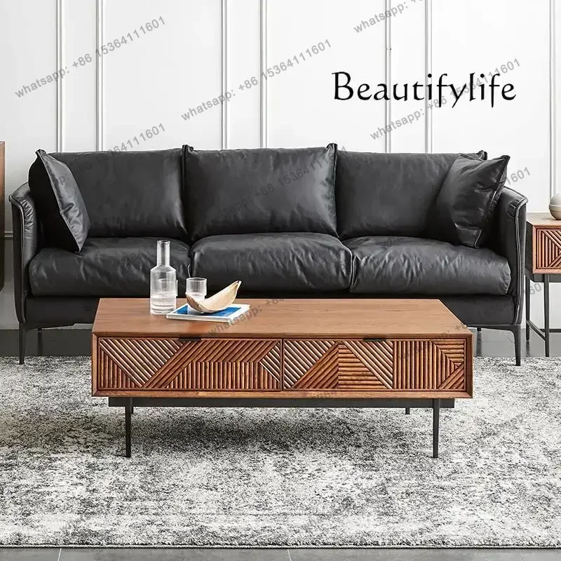 

Coffee Table Small Apartment Home Living Room Tea Table City Light Luxury Tea Table Custom Living Room Home