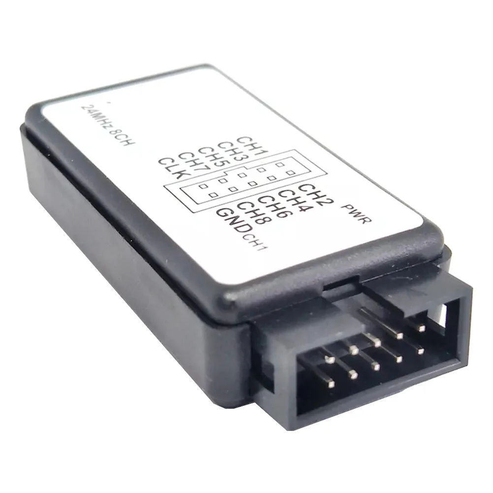 For Educational Purposes 8 Channel Analyzer 24MHz Sampling 24MHz Usb Logic Analyzer Data Acquisition 63*33*10mm