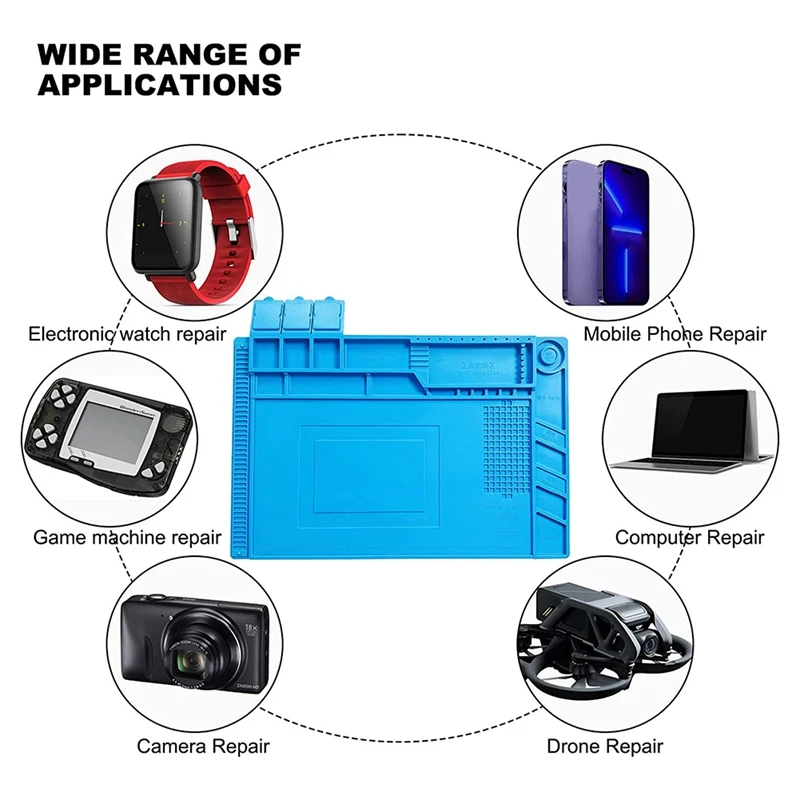 Premium Heat Resistant Solder Pad Anti-Static Magnetic Silicone Pad Repair Pad For Cell Phone,Electronic Repairs