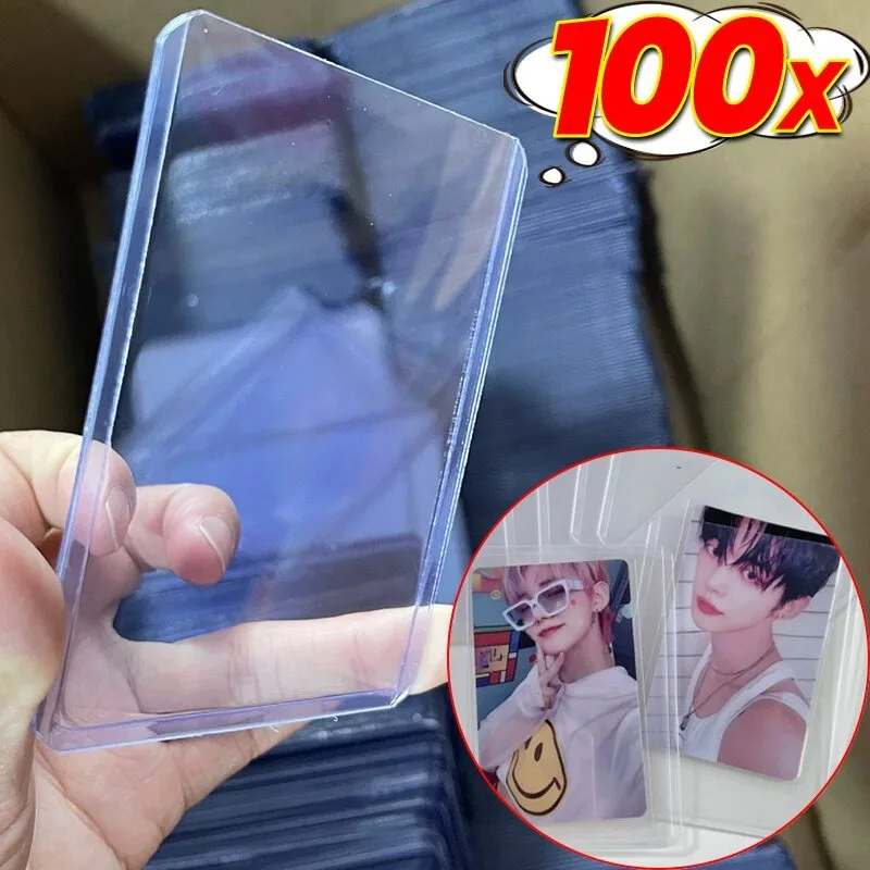 35PT Transparent Card Sleeves TopLoaders for Trading Cards, 1-100pcs