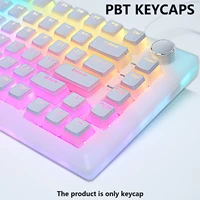 Teclas PBT Pudding, 129 teclas, teclas de perfil OEM, kit de teclado mecánico, interruptor Mx, retroiluminado RGB, 87 104, teclados para jugadores