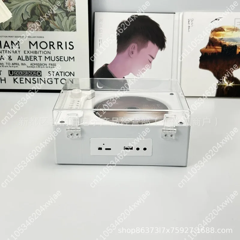 Retro Portable Bluetooth CD Player with Album Display, Wireless Audio Music Player as Birthday Gift and Home Decor view 5