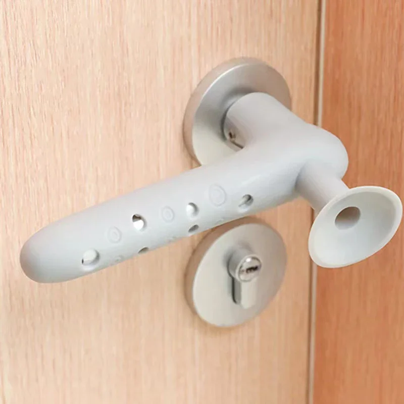 Protective Knob Doors Covers Anti-collision Silicone Door Handle Gloves Protector Children Safety Household Bedroom Living Room