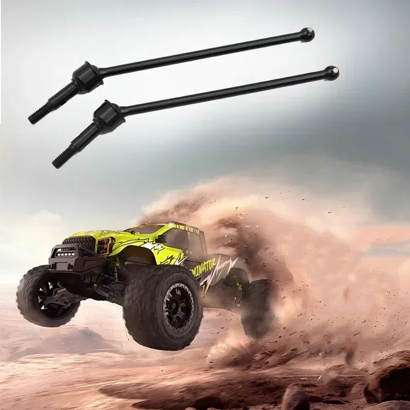 Eixo de transmissão de metal de aço, 2 peças, eixo de transmissão cvd para rlaarlo rlaarlo omni terminator 1/10 rc, peças de atualização de carro, acessórios