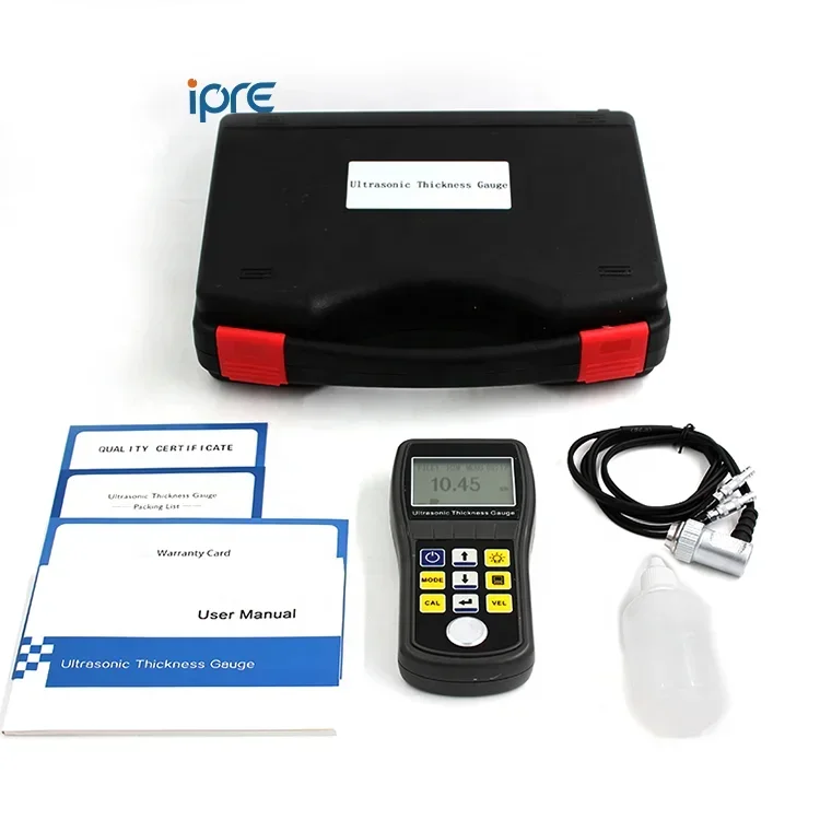 IPRE UT210 Highly Accurate Ultrasonic Thickness Gauge for Testing Equipment Metal Processing Industry and Factory