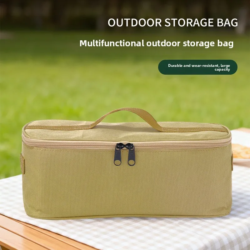 

Дорожная сумка, уличная сумка для хранения, сумка для хранения кемпинга, пикника, барбекю, изолированная свежая пылезащитная сумка, портативная большая вмести...