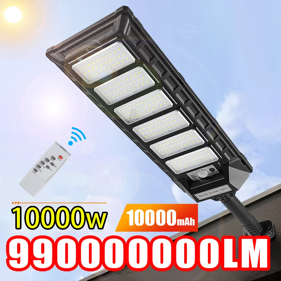 

990000000LM Ultra Bright Solar LED Light 10000W Outdoor Powerful Motion Sensor Solar Lamp Waterproof External Garden Street Lamp