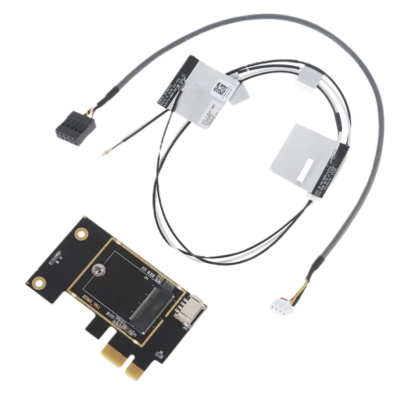 Desktop Wireless for M.2 NGFF WiFi Card to PCIe 1X Adapter Conve