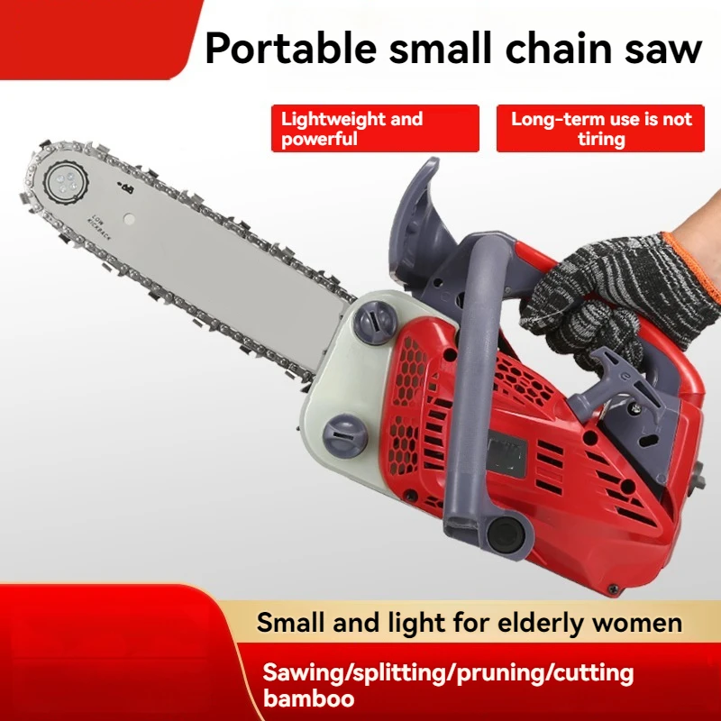 Portable Gas Saw Household Handheld Logging Saw Branch Cutting Tool Chainsaw  for Wood Cutting 10Inch/12 Inch/14 Inch