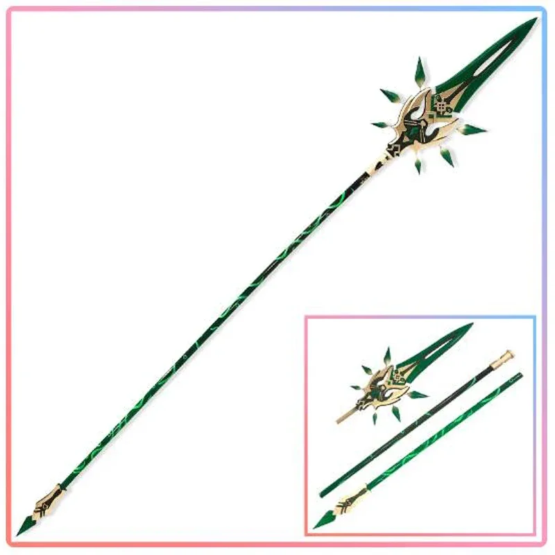 Game Genshin Impact Xiao Weapon Cosplay Props Spear PVC 180cm Weapon Halloween Anime Project Xiao Spear Props Stage Performance