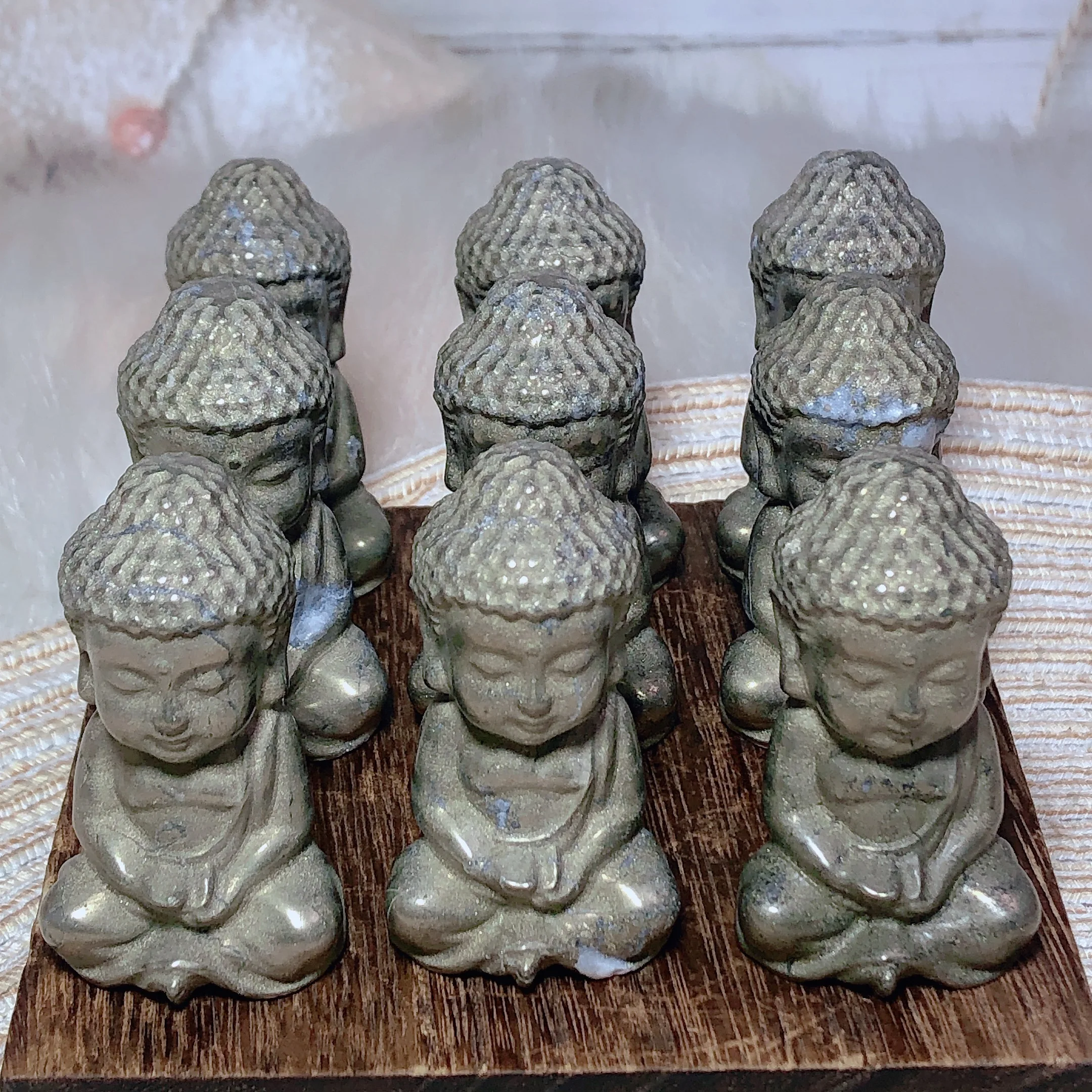 Healing High Quality Pyrite Buddha Natural Carved Crystals Home Decorations Stone Jewelry Room Decor Gift Gemstones Mineral - Image 3