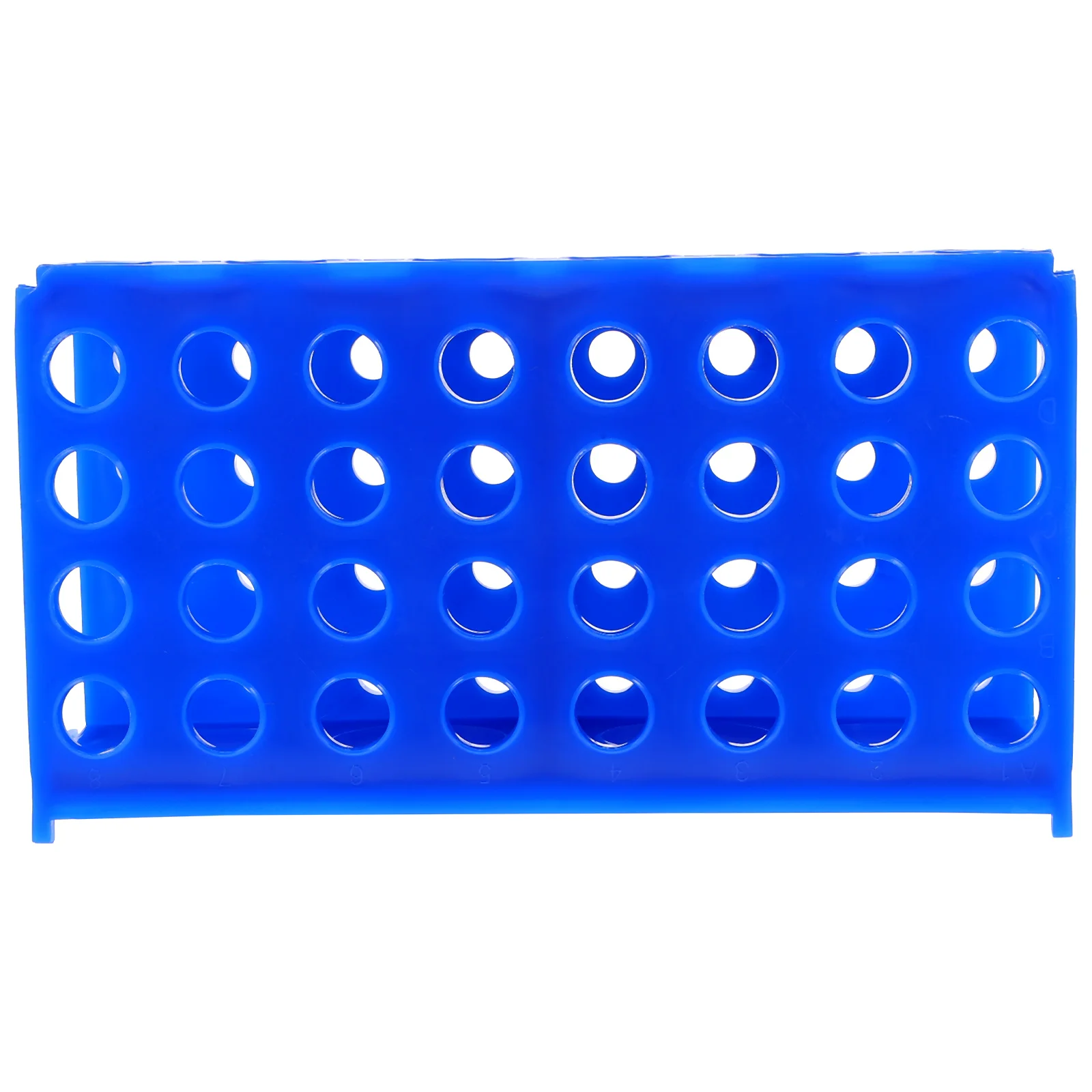 Tubos de ensaio de rack de tubo de centrífuga, exibição de armazenamento de amostragem, azul celeste para organizador de laboratório