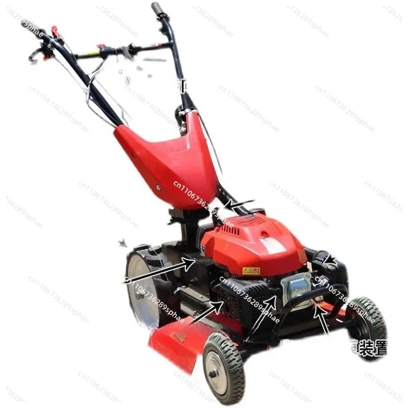 224CC hand push lawn mower lawn mower high horsepower self-propelled orchard grass broken grass returned to the field