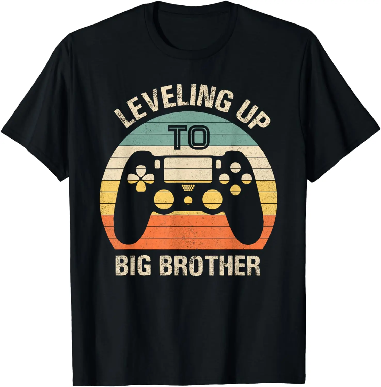 

Leveling up to Big Brother 2024 funny gamer vintage kids men T-Shirt