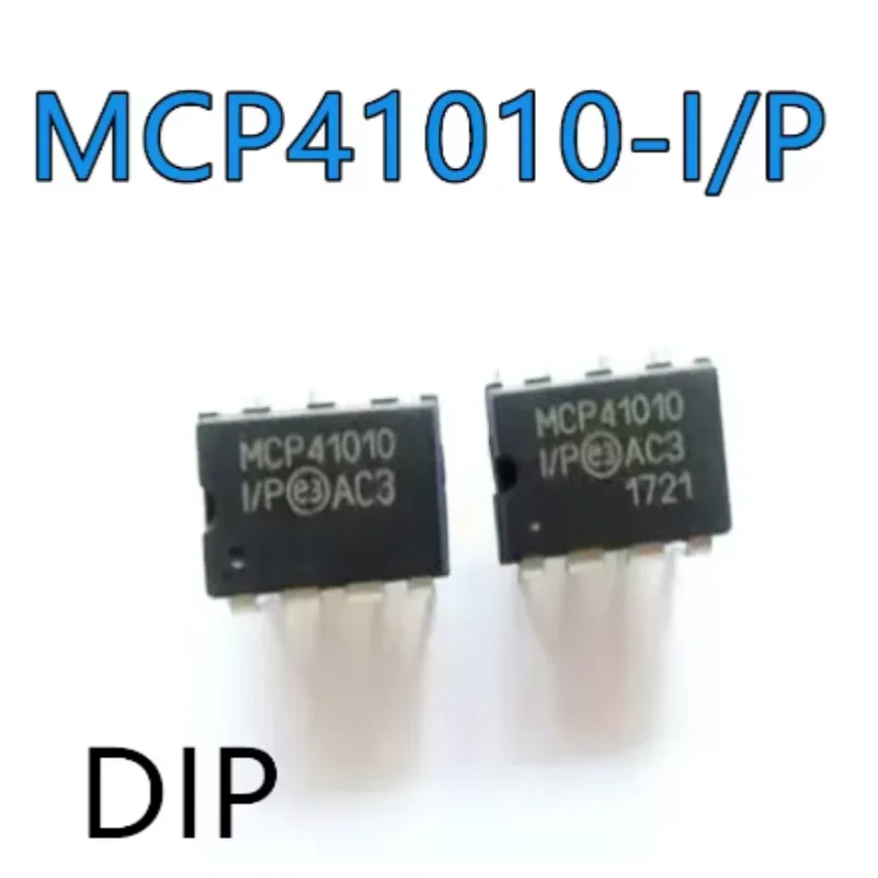 5PCSNew original MCP41010-I/P Digital potentiometer chip DIP8 MCP41010 General op-amp, operational amplifiers, the amplifier dip