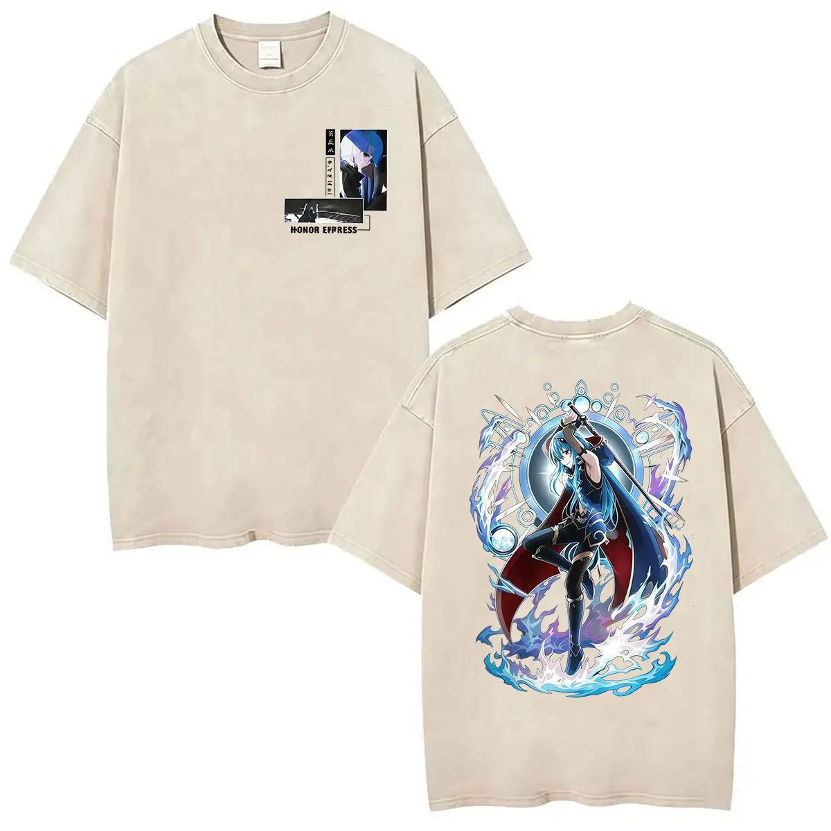 Anime Time I Got Reincarnated As A Slime Vintage Washed T Shirt Manga Rimuru Tempest Graphic T-shirt Men Women Oversized Tshirts