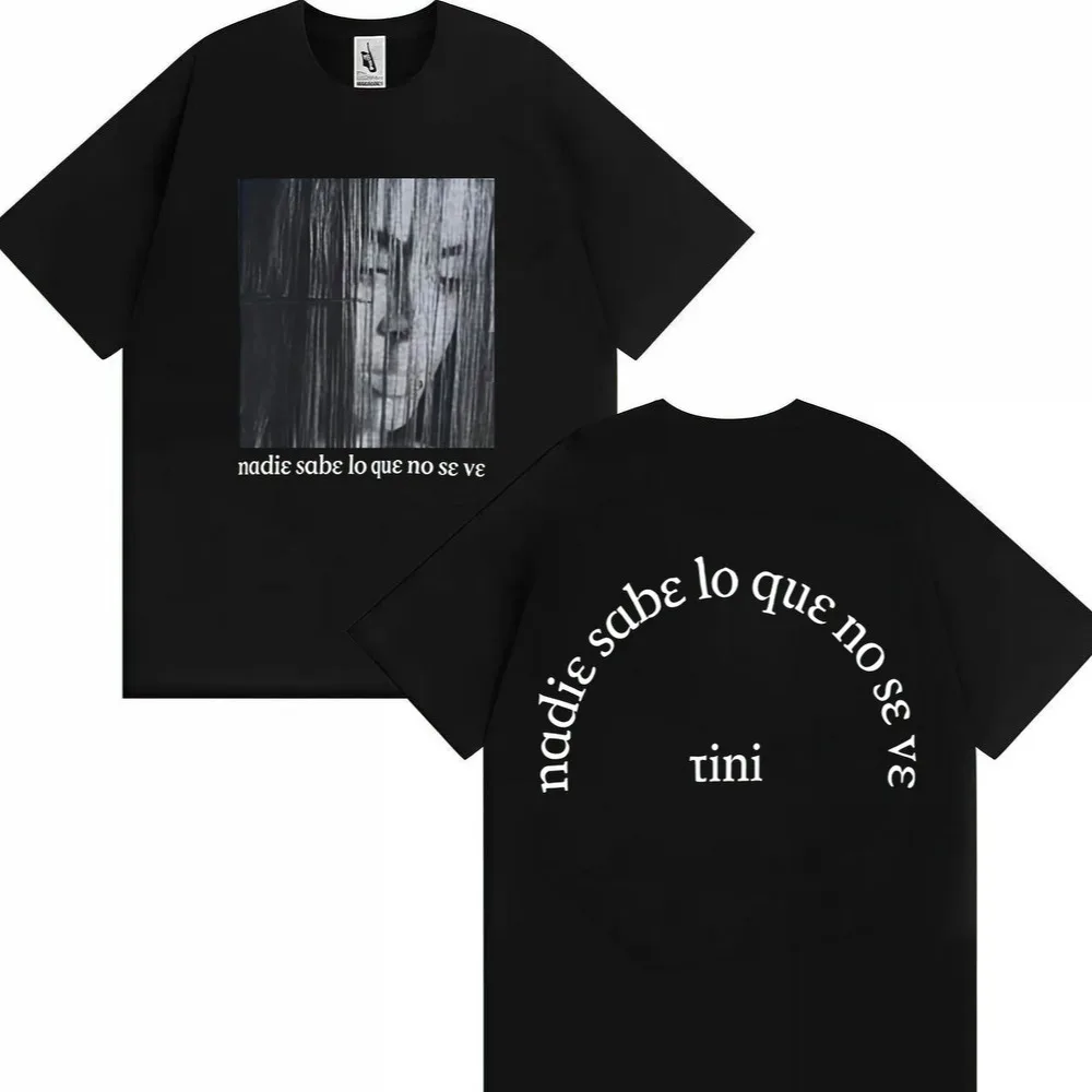 

Горячая певица TiNi futttura 2026, двусторонняя футболка с принтом, мужская модная футболка в стиле хип-хоп, большой подарок для фанатов, уличная одежда, топ