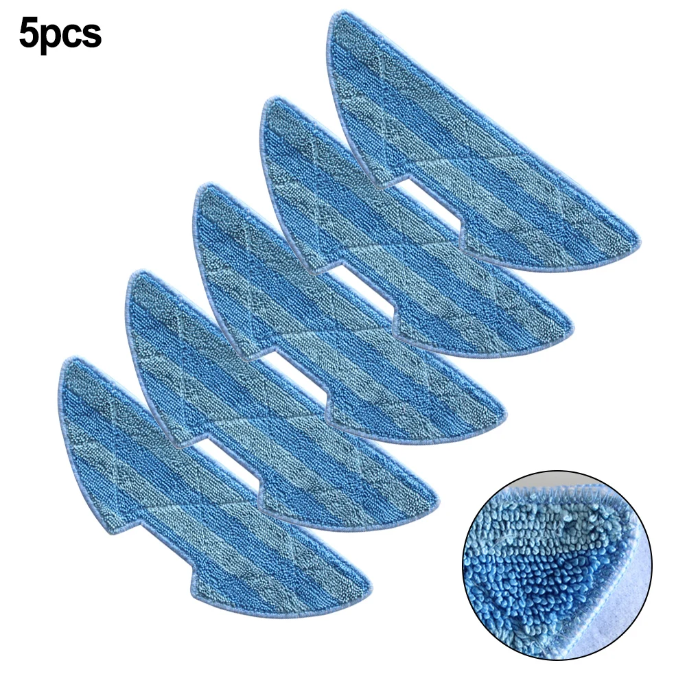 5pcs Mop Wipes Cloth For Symbo XBot 5 LASERBOT 650 Robotic Vacuum Cleaner Spare Parts Accessories Mop Cloths Cleaning Cloth