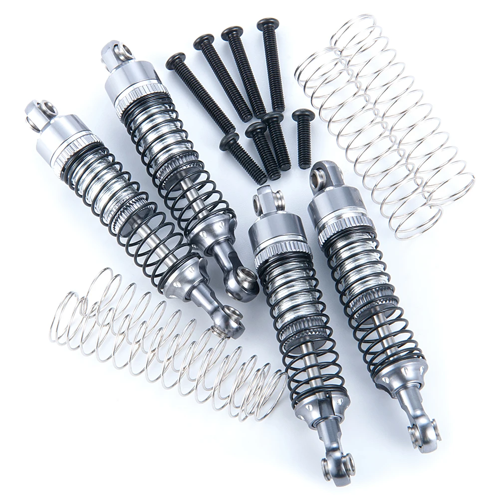 

YEAHRUN 4Pcs Aluminum Alloy 52mm Threaded Tele Shock Absorber Damper for TRX-4M Bronco Defender 1/18 RC Car Model Upgrade Parts