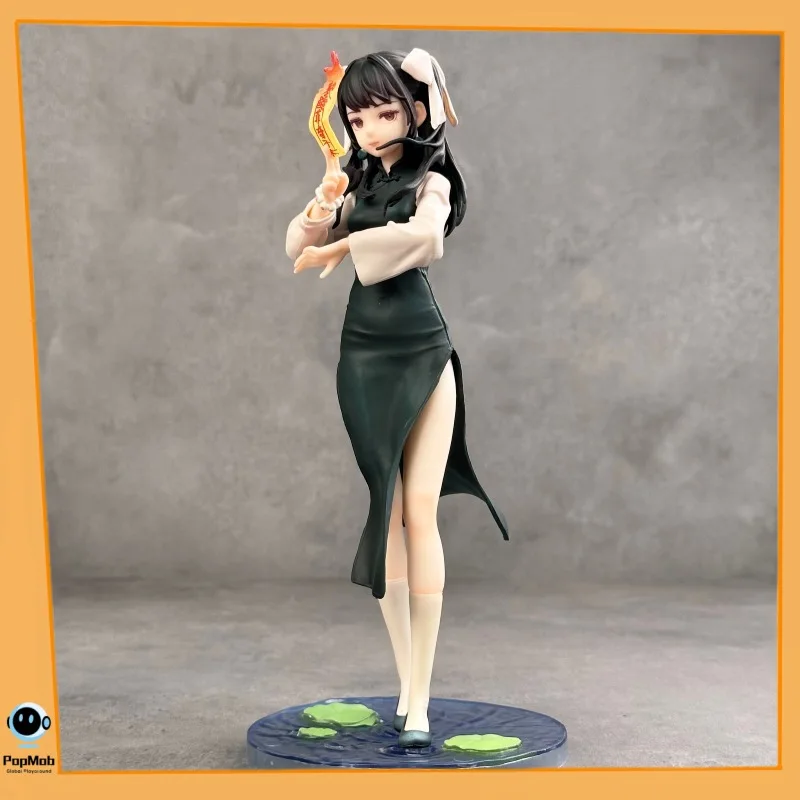 

Battle Mage Rabbit Painted PVC Figure Cheongsam Lolita Girl Desktop Collectible Anime Gift Ready Anime Collectible Figure Statue