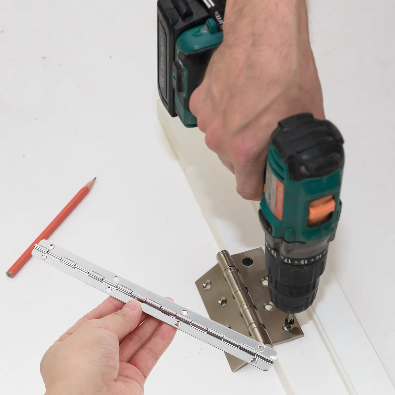 

3Pcs Long Hinges 180 Degree Anti Rust Silent for Cabinet Wooden Box Furniture Lids Piano Hinge Piano Hinges Heavy Duty Hinge