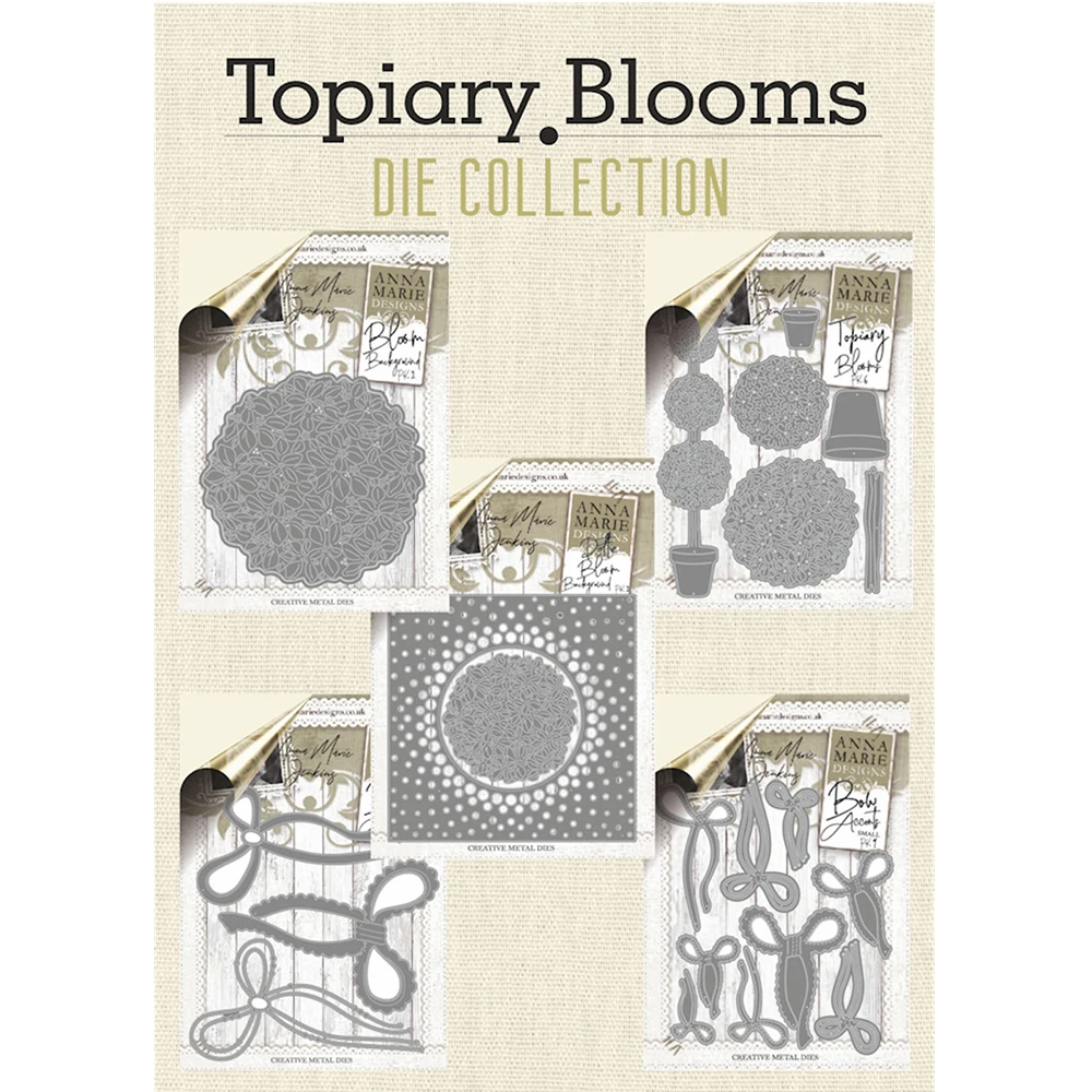 

Topiary Blooms Die Set Metal Craft Cutting Dies Diy Scrapbook Paper Diary Decoration Card Handmade Embossing New Product 2026
