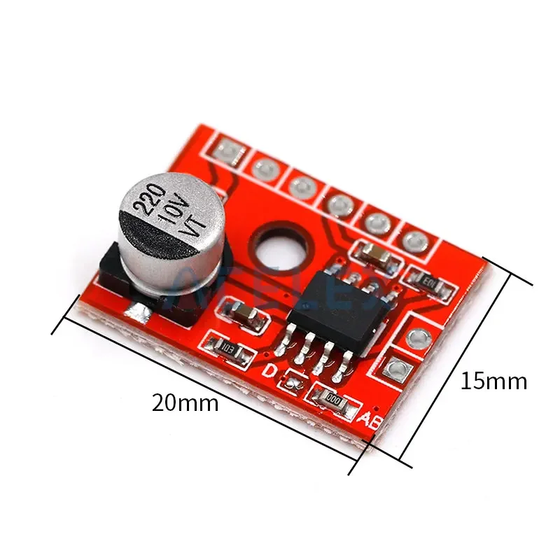 Super Mini Digital Amplifier Board 1* 5W Class D Digital 2.5V To 5.5V Power Amplifier Board Efficient Class AB D Optional