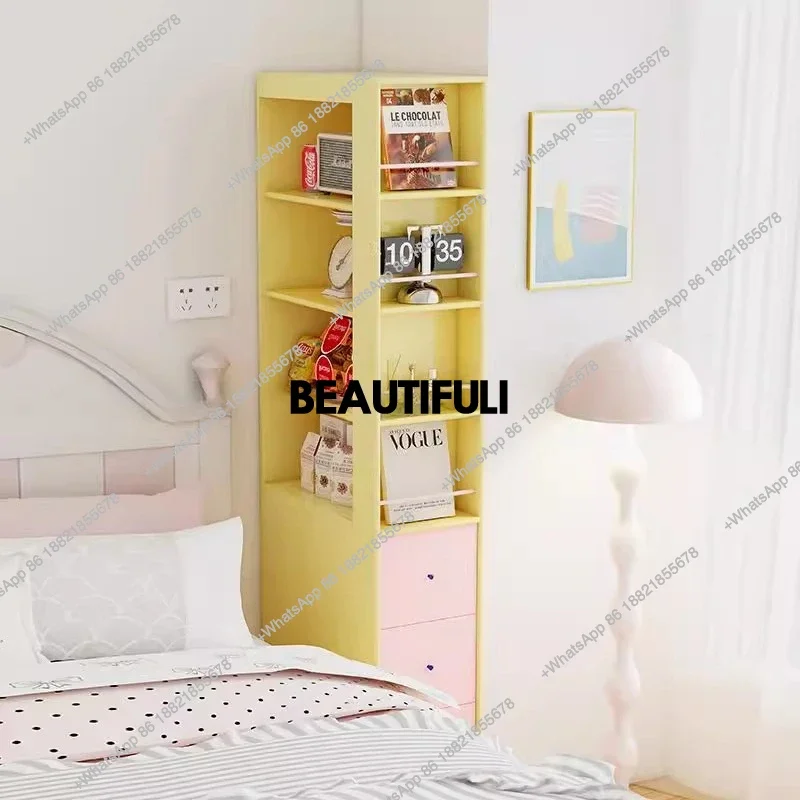 X188 Dopamine Bookcase Desk Integrated Extremely Narrow Side Cabinet Locker High Cabinet Floor Extremely Narrow
