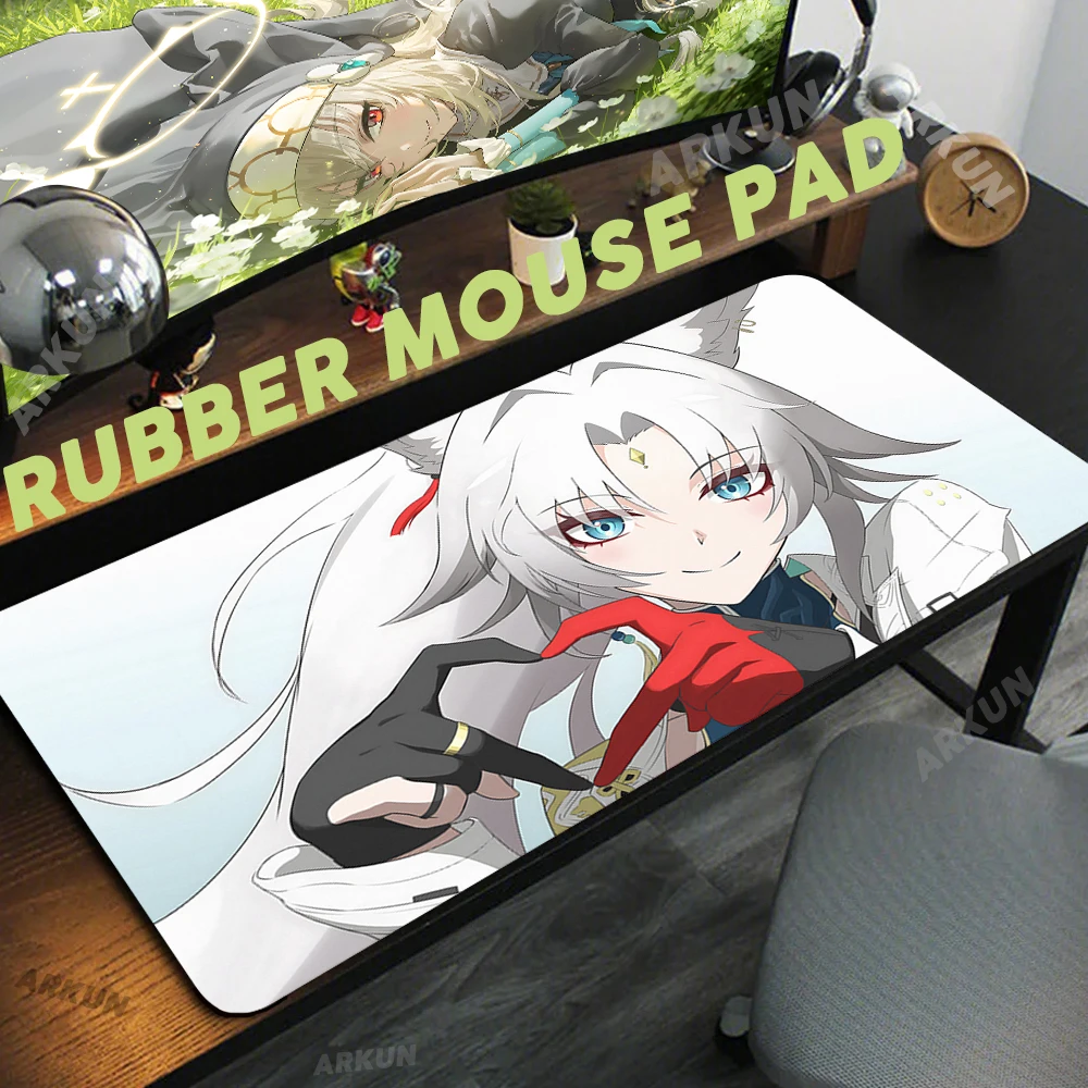 Large BIG Fashion Cool Honkai Star Rail Cute Hot FeiXiao Mouse Pad Computer Gamers Locking Edge Non-slip  XXL 90x40 Keyboard Pad