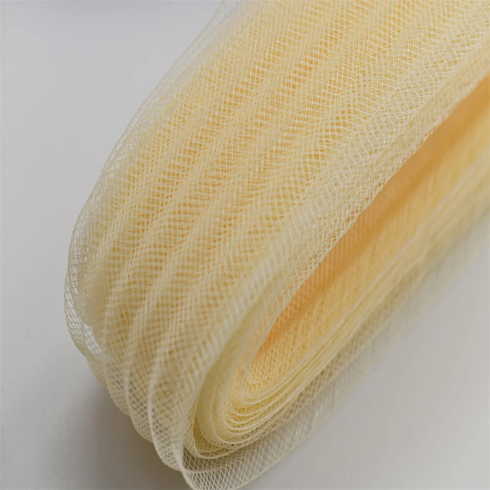 25/50/100/200yard Fray Resistant Stiff Horsehair Crinoline Mesh Braid Polyester Ribbon For Wedding Dress Skirt Hem Fascinator Mi view 5