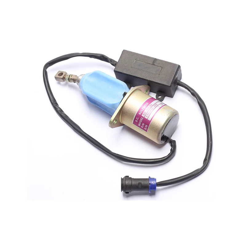 For Xichai heavy truck flameout switch SD-005A2 fuel cut-off solenoid valve excavator flameout solenoid valve 12V 24V