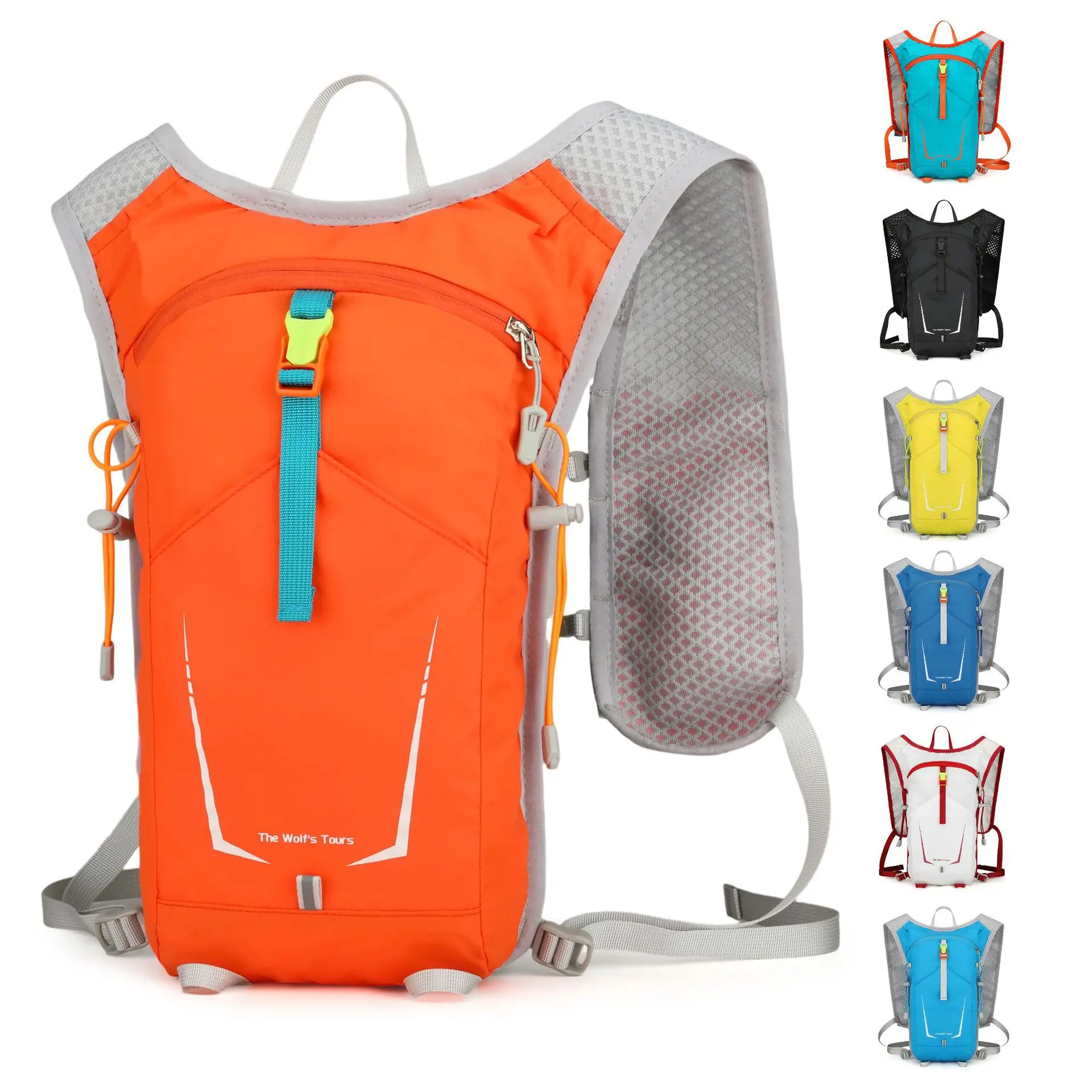 Ultra-light cross-country marathon sports hiking backpack, outdoor running fitness bag, 5L breathable backpack
