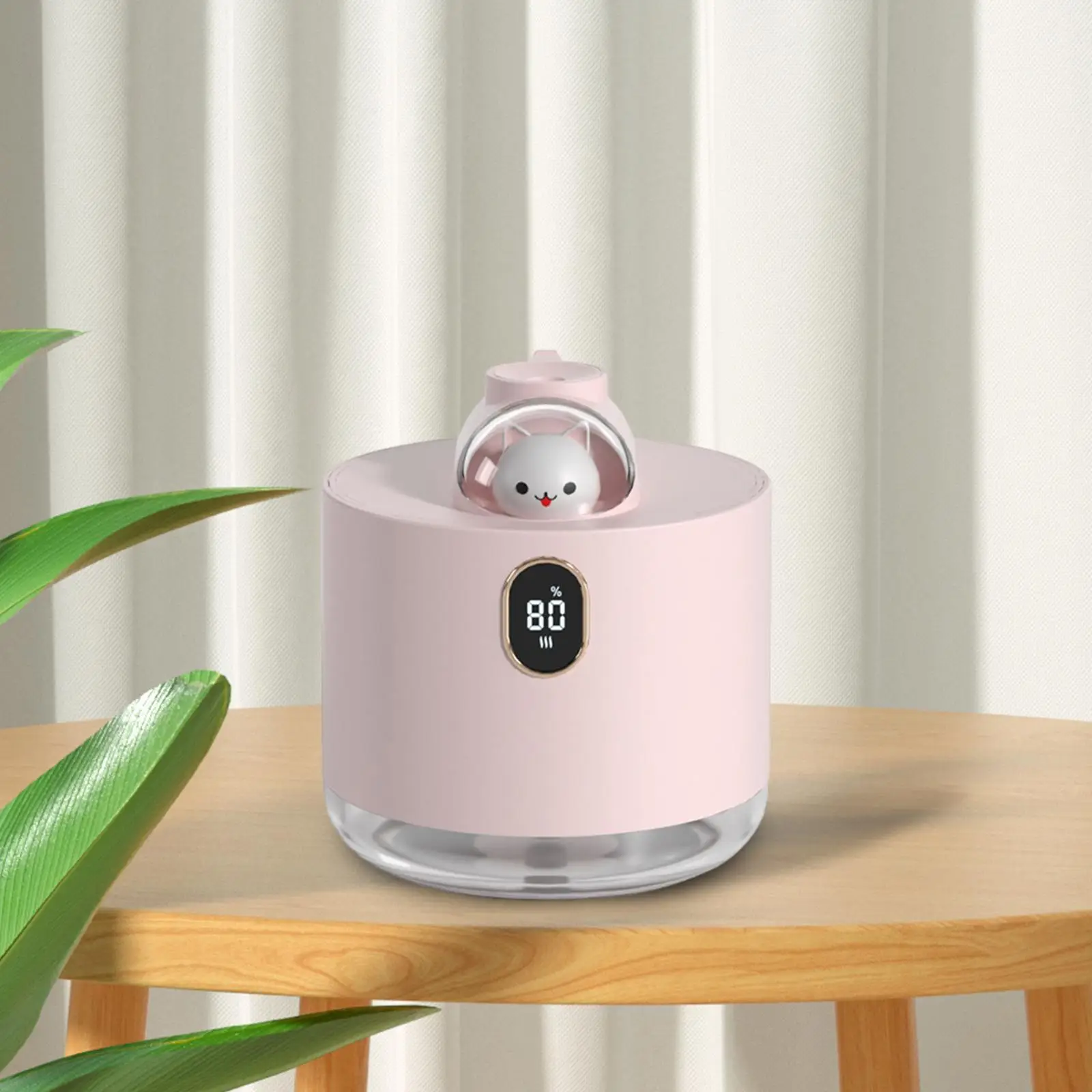Home Air Humidifier with LED Night Light 500ml Portable Desktop USB Mist Diffuser for Bedroom Nursery