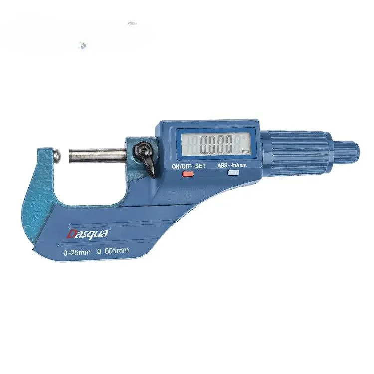 For Dasqua Stainless Steel 0-25mm Electronic Digital Spherical And Cylindrical Anvil Tube Micrometer