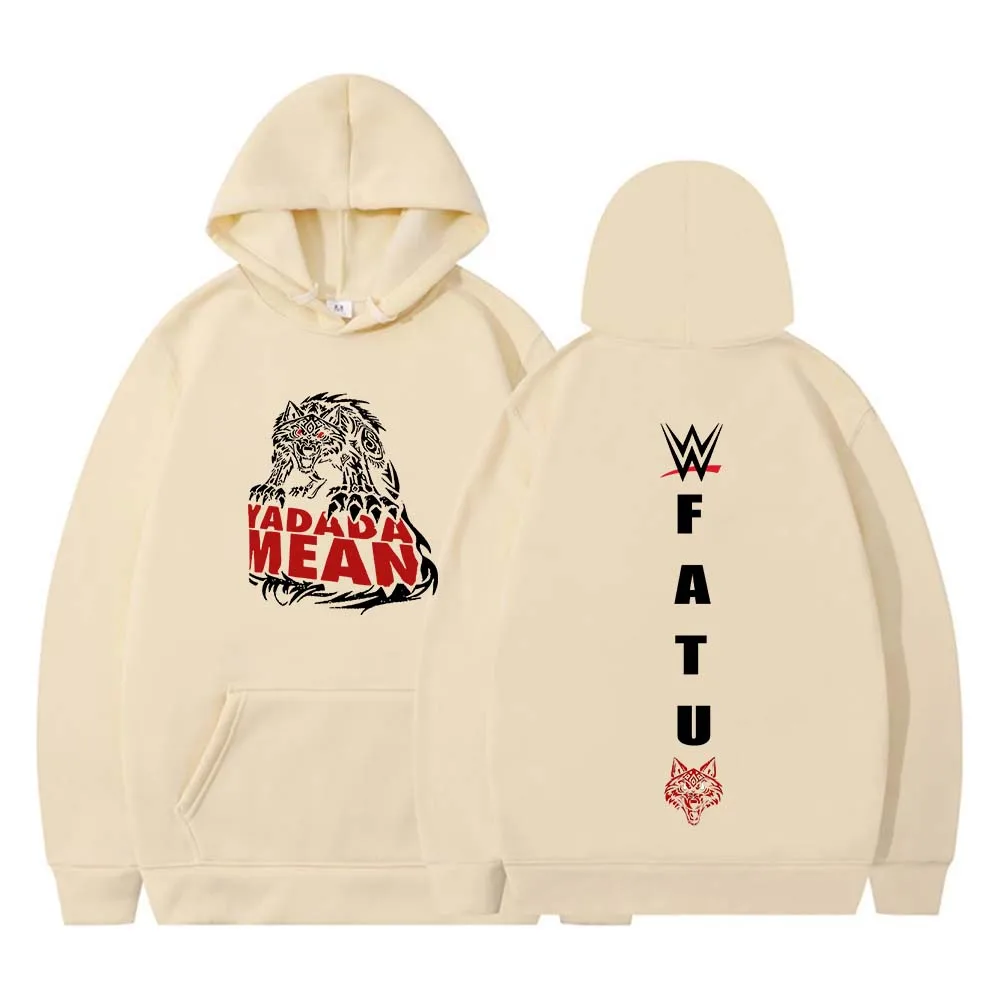 جاكوب فاتو القبلية الذئب يادادا يعني هوديي جاكوب فاتو هوديس الرجال النساء طويلة الأكمام الشارع الشهير الهيب هوب البلوز Y2K الملابس