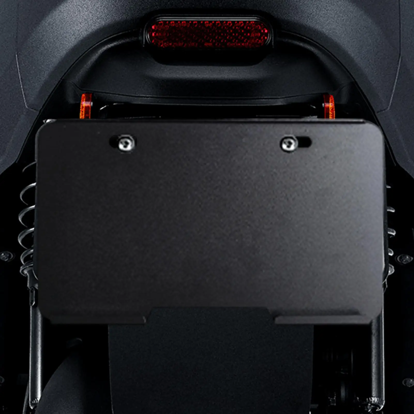 Motorcycle License Plate Frame Heavy Duty Rustproof Protective Waterproof License Plate Frames Black For Outdoor Road Trip