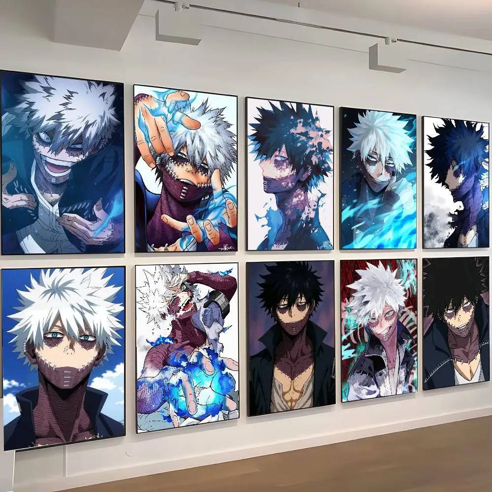 1pc meu herói academia dabi cartaz adesivo impressão arte da parede à prova dwaterproof água para sala de estar quarto decoração casa