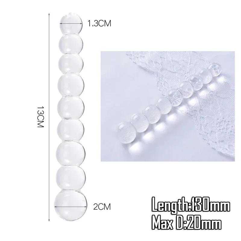 両端クリスタルパープルパイレックスガラスディルド人工ペニス顆粒とスパイラルGスポットシミュレーター大人のおもちゃ女性用