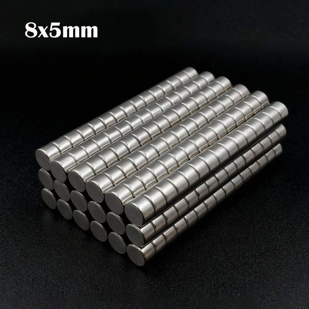 10-200 قطعة 8x5 مللي متر سوبر قوية مغناطيس دائري مغناطيس النيوديميوم N35 ندفيب مغناطيس قوي دائم المغناطيسي Imanes المغناطيسي ورقة #1