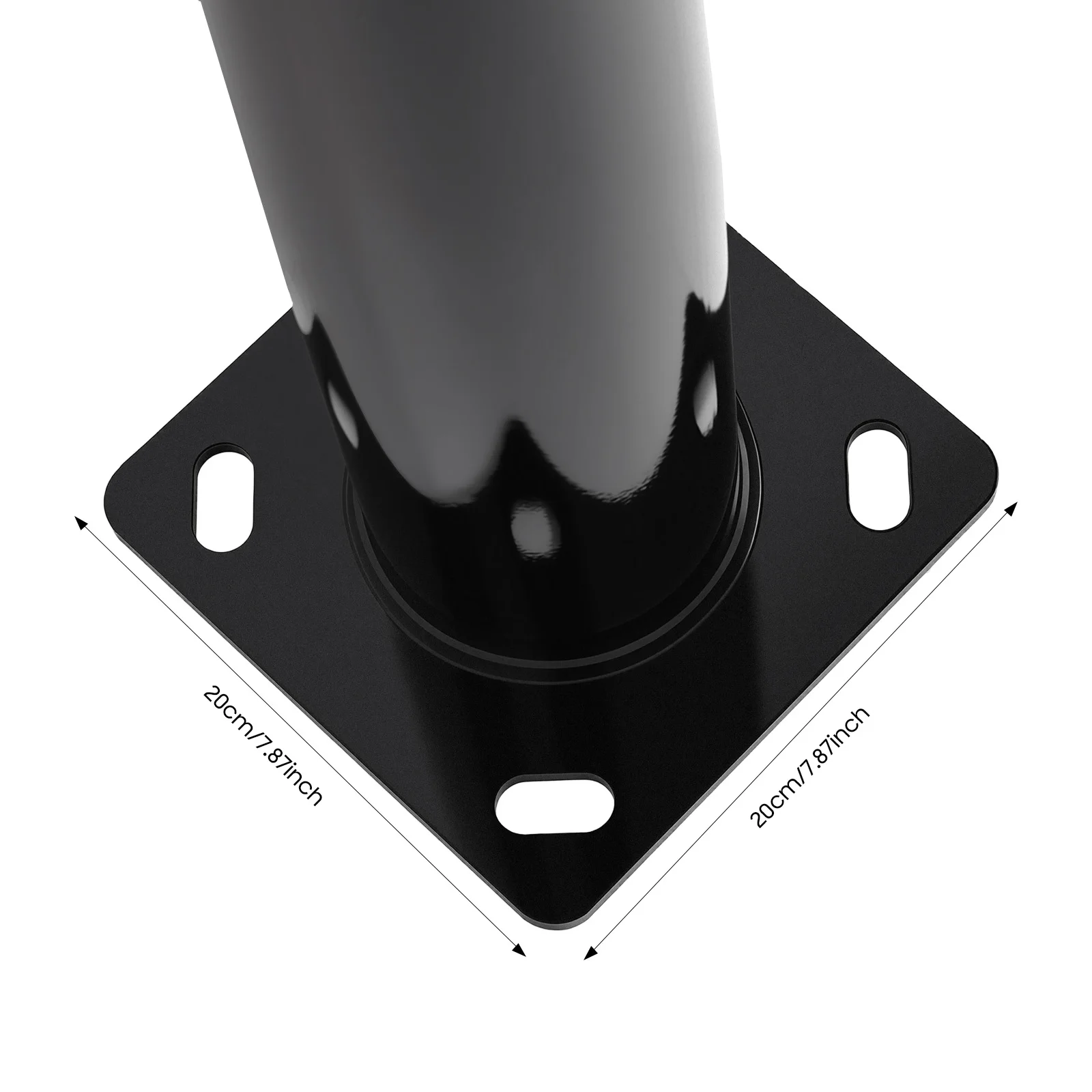 Poste para Farola Exterior de 4 m con Base Cuadrada de 20 × 20 cm